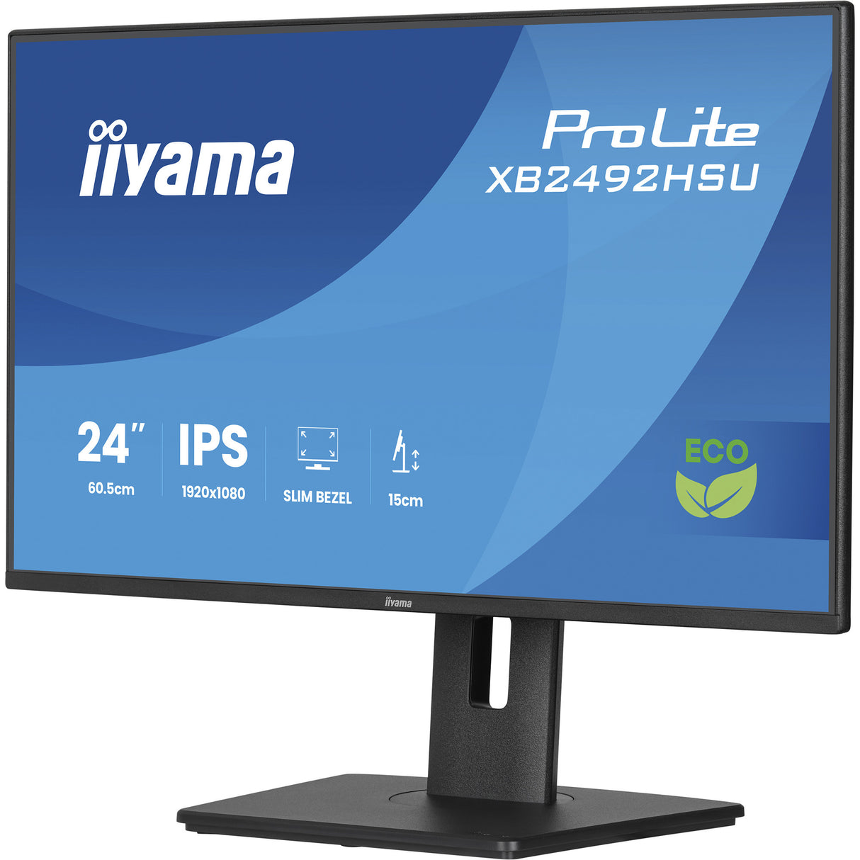 Iiyama Prolite xb2492hsu-b1 24 Monitor (Schwarz (matt), HDMI, Display Port, 2x USB-A, USB-B, 120 Hz)