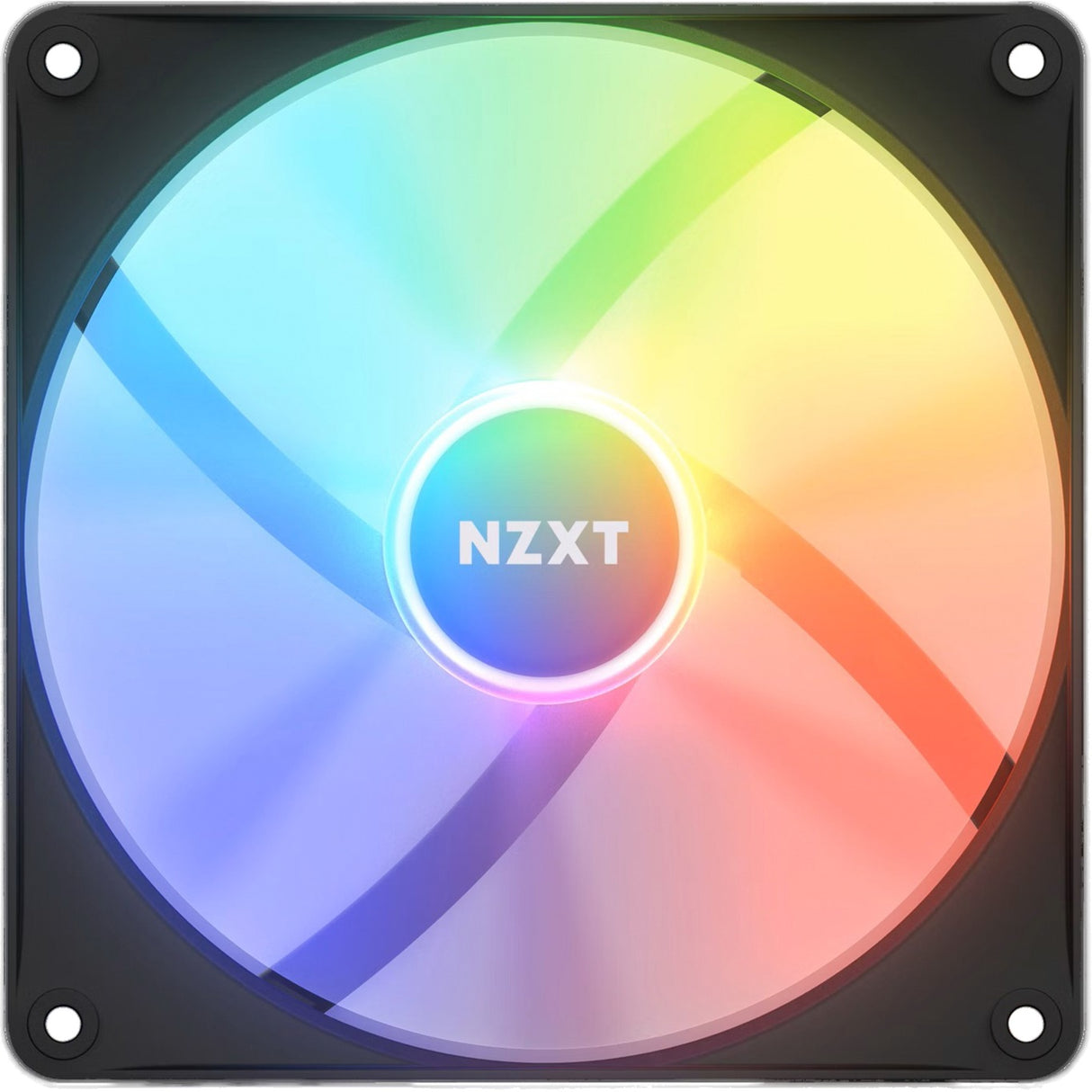 Nzxt f140 RGB Core Gehäuselüfter (schwarz, 140 x 140 x 26 mm, PWM, ohne Controller)