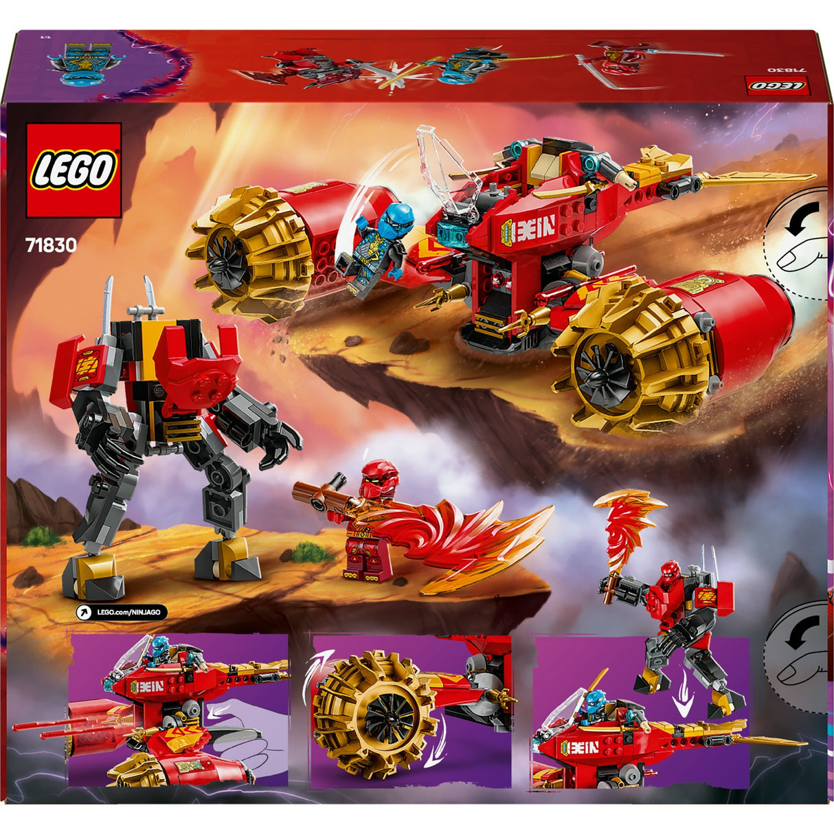 Lego Ninjago 71830 Kais Mecha-Sturmfahrzeug