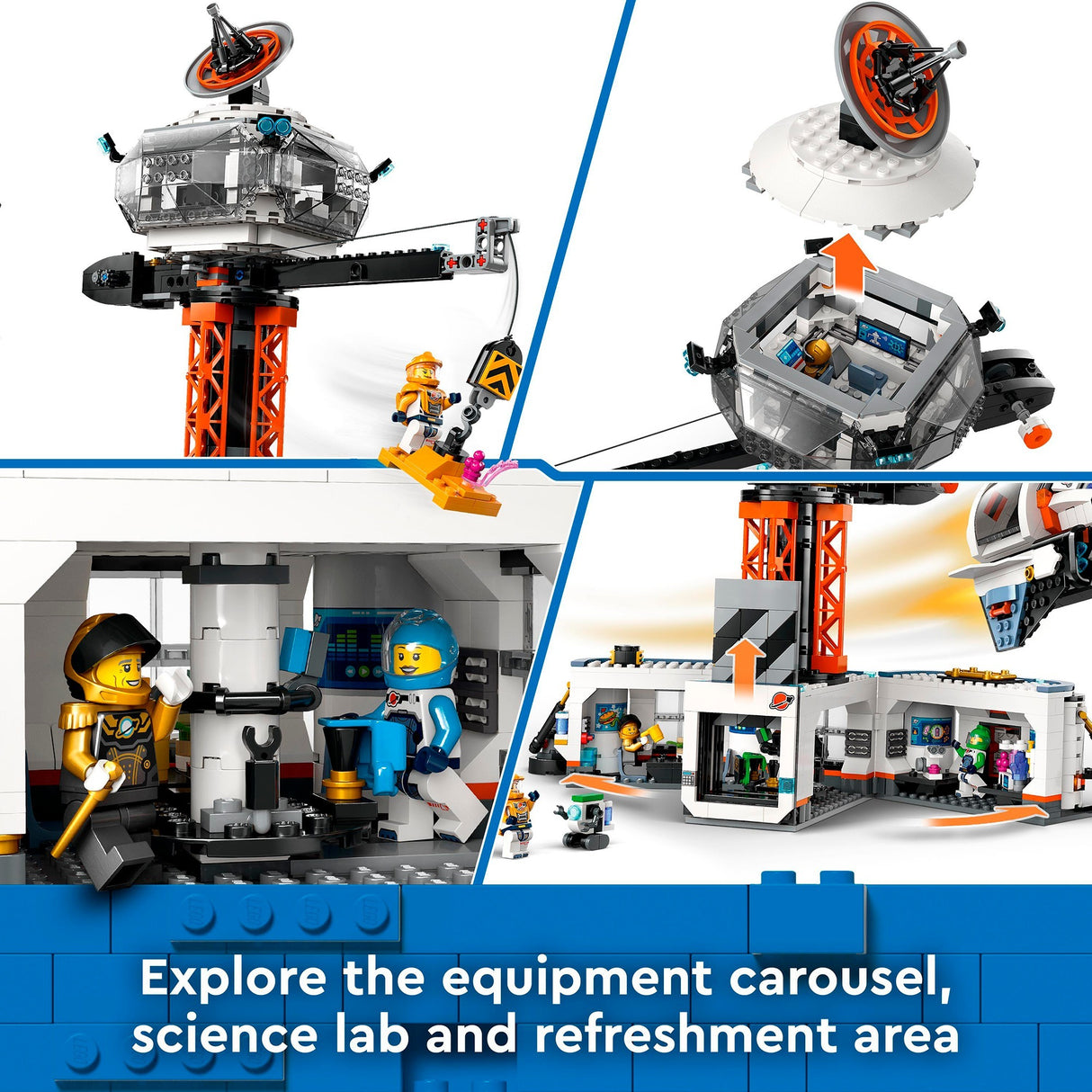 Lego Lego City 60434 Ruth Basis und Raketet Labrics Plattform