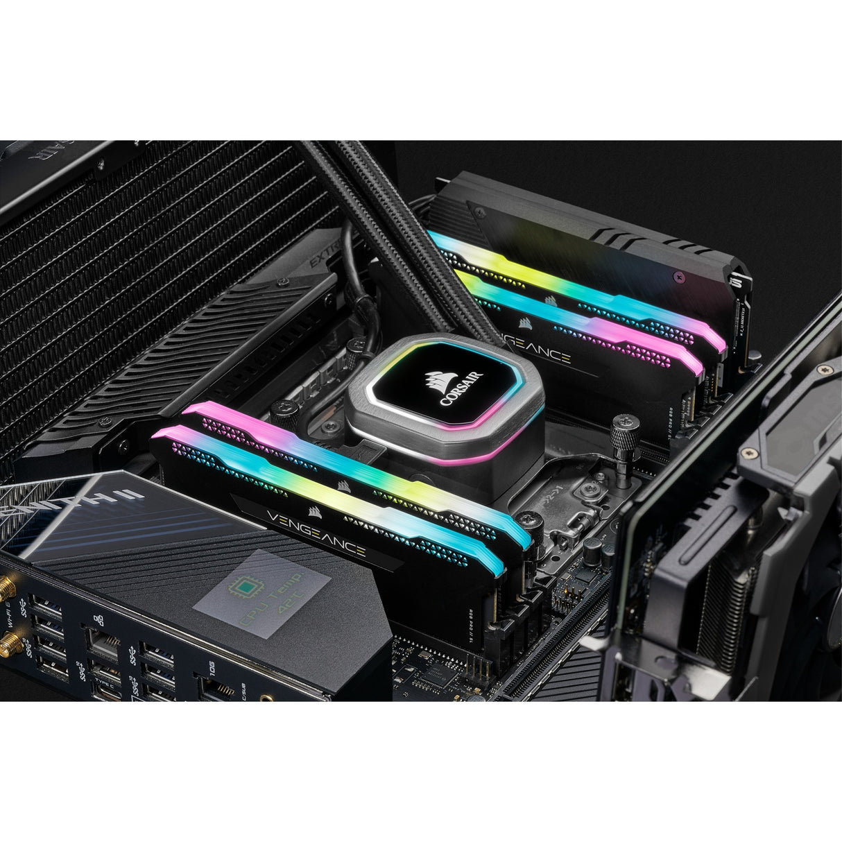 Corsair Vengeance RGB Pro SL 16 GB DDR4-3200 (2x 8 GB) RAM (schwarz, cmh16gx4m2e3200c16, xmp 2.0)