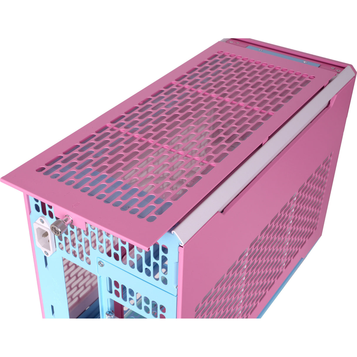 Thermaltake tr100 bubble pink mini tower behuizing (pink | 2x usb-a | 1x usb-c)