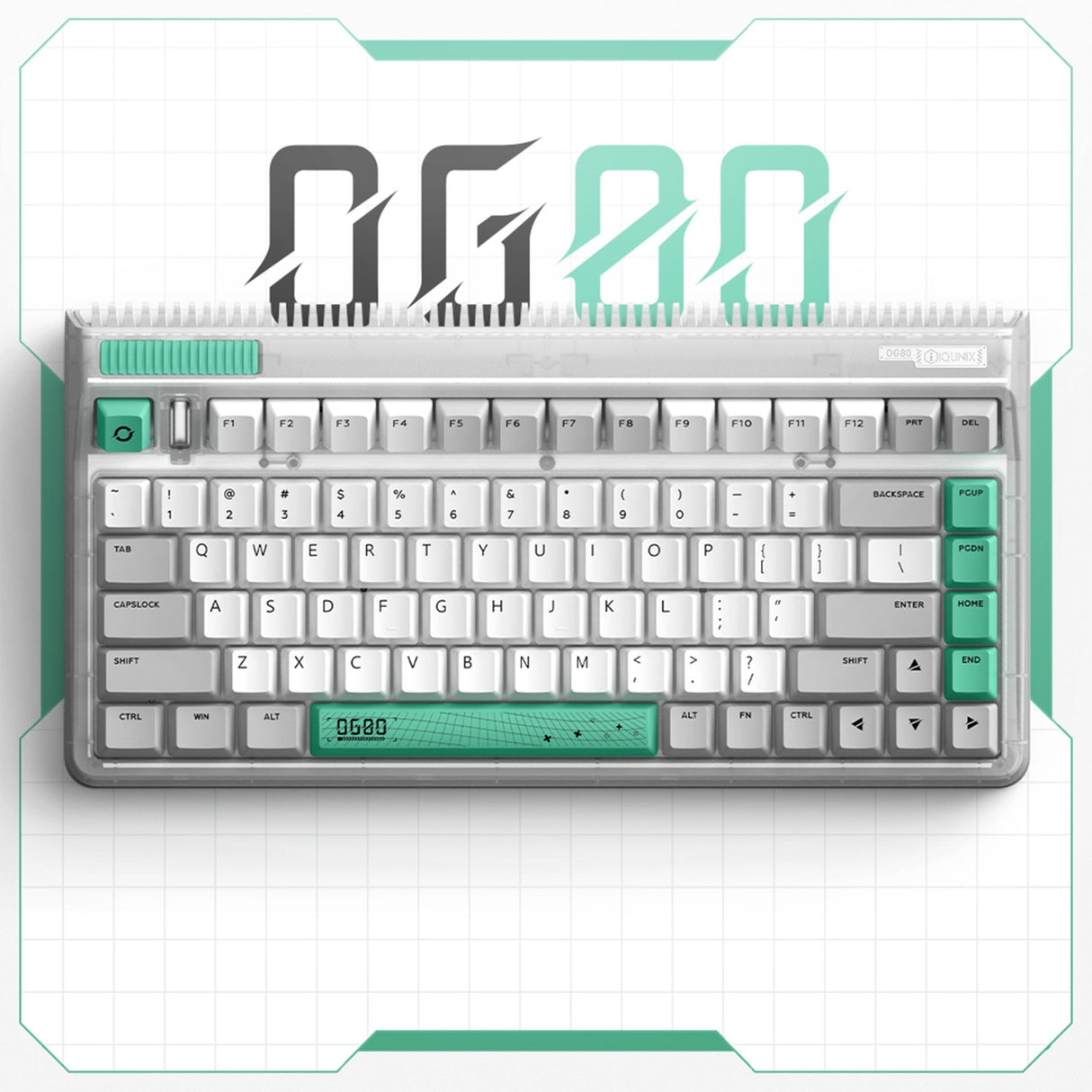Iqunix OG80 Wurmloch Wireless mechanischer Tastatur