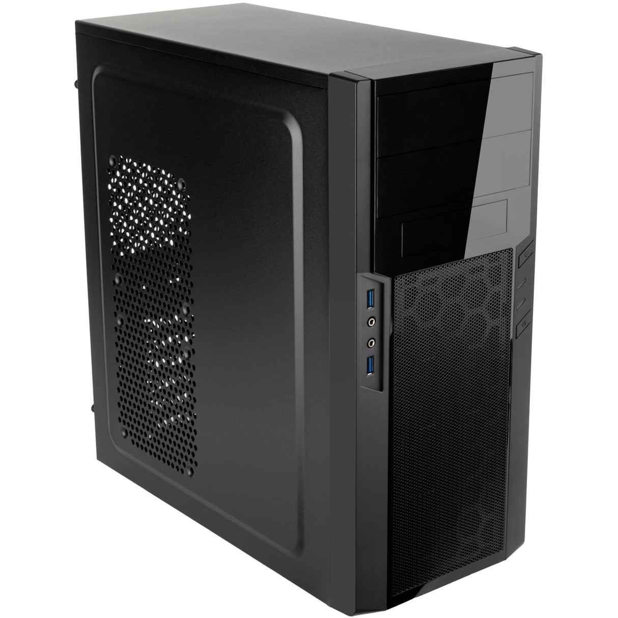 Silverstone sst-ps13b Midi-Tower-Gehäuse (schwarz | 2x USB-A)