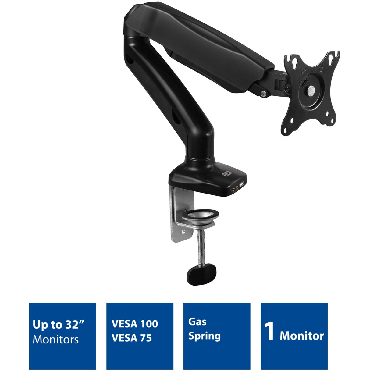 Monitorarm Act Black AC8311
