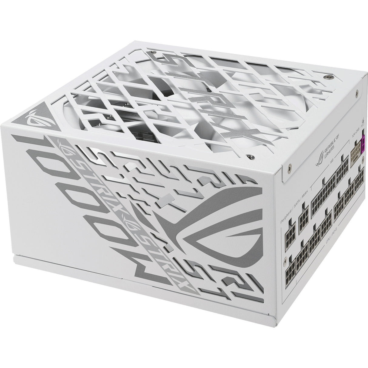 Asus Rog Strix Platinum White Edition modulares 1000-Watt-Netzteil (weiß, 1x 12V-2x6, 4x PCIe)