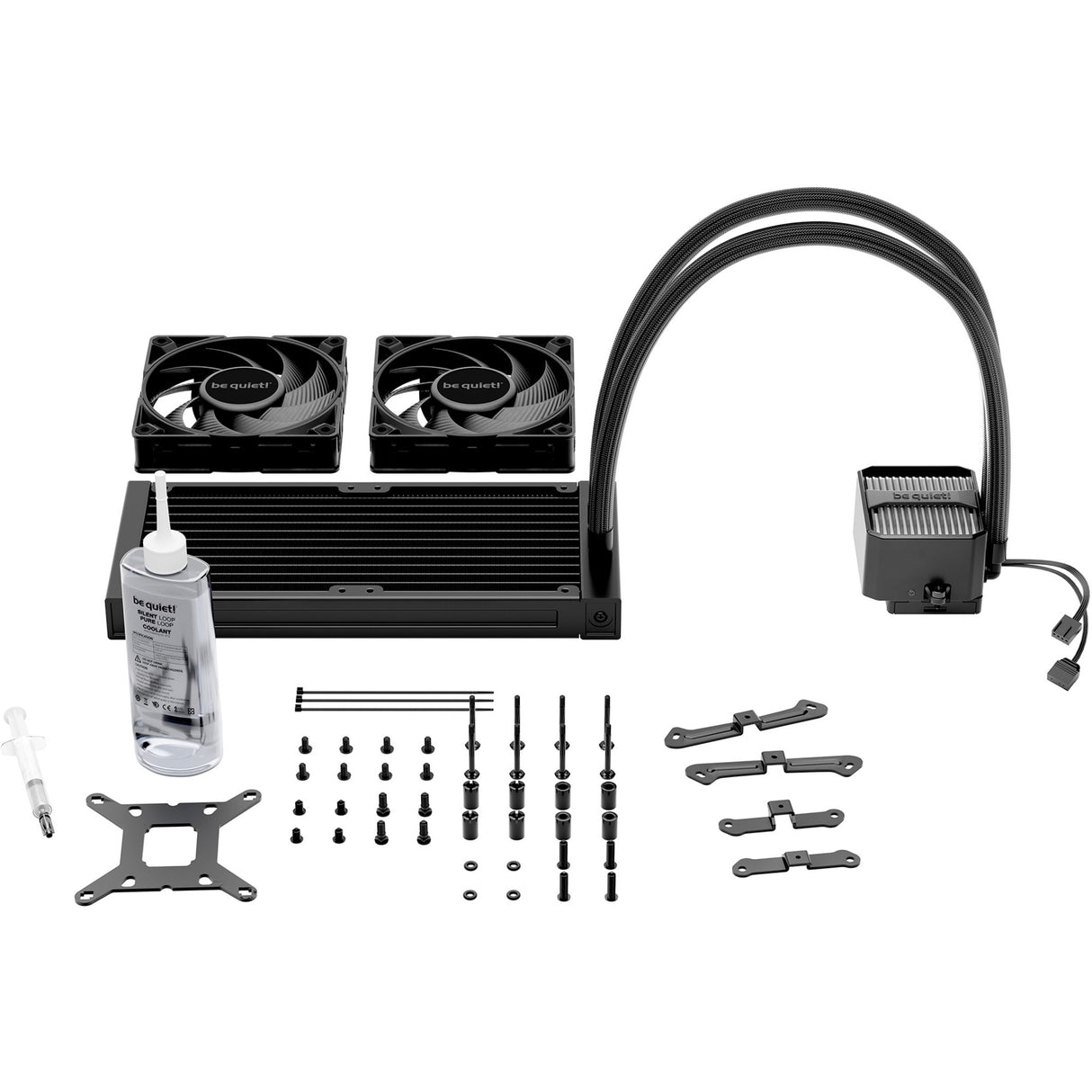 Ruhig sein! Silent Loop 3 240 Wasserkühlung (schwarz, 4-Pin-PWM)