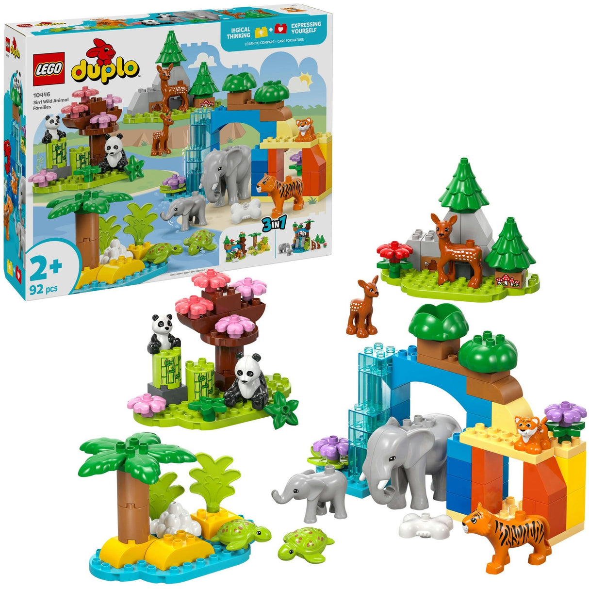 Lego Duplo Town 10446 3-in-1-Familien wilder Tiere