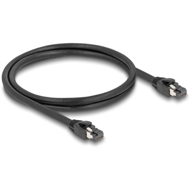 Delock Netzwerkkabel S FTP, RJ-45 mit Cat.8.1 (schwarz, 1 Meter)