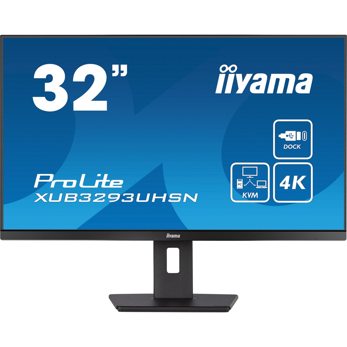 Iiyama Prolite xub3293uhsn-b5 31,5 4k UHD Monitor (schwarz, HDMI, Display Port, 2x USB-A, USB-C, RJ-45)