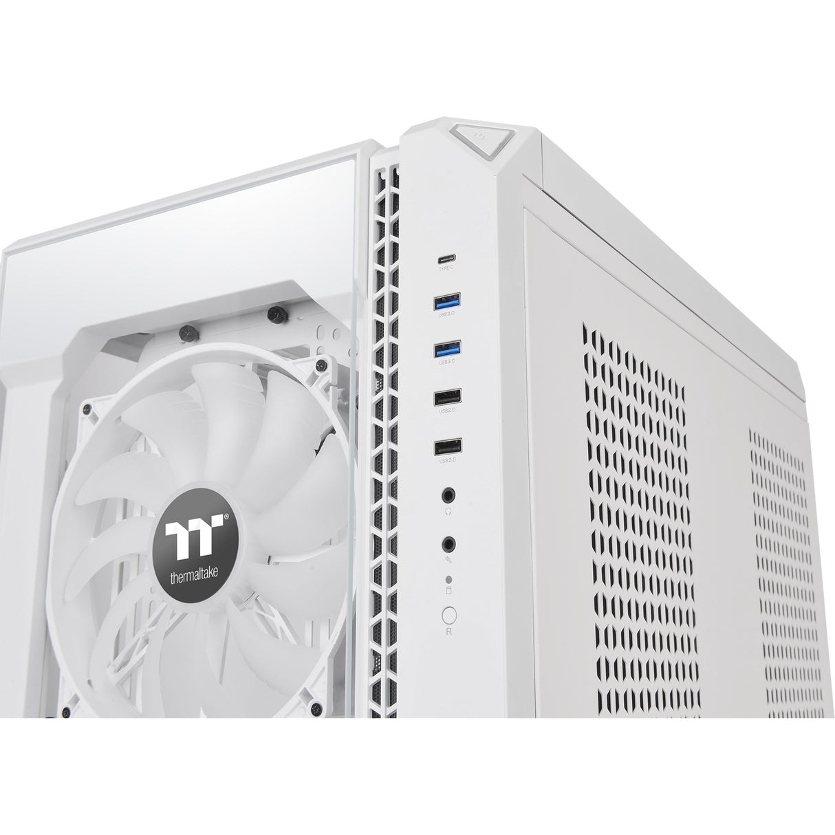 Thermaltake view 51 tg snow argb edition midi tower behuizing (wit | 4x usb-a | 1x usb-c | rgb | window)