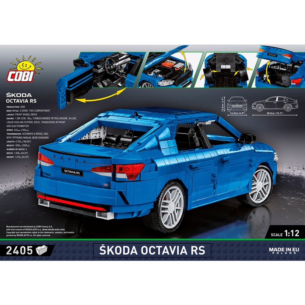 Cobi škoda octavia rs constructiespeelgoed (schaal 1:12)