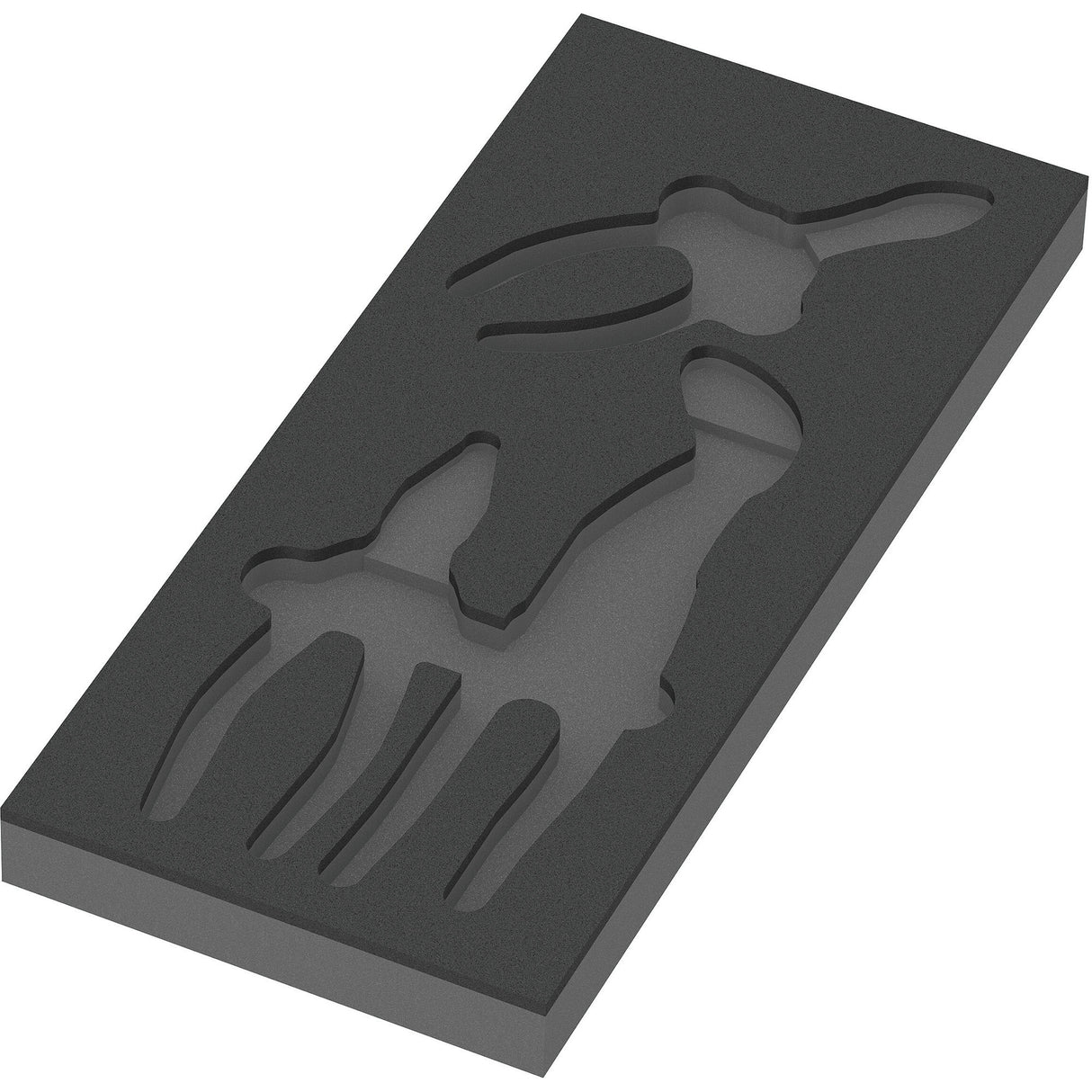 Wera 9784 Moosgummieinlage mit Knivex Zangenset VDE 1, 3-teiliges Zangenset (schwarz grau)