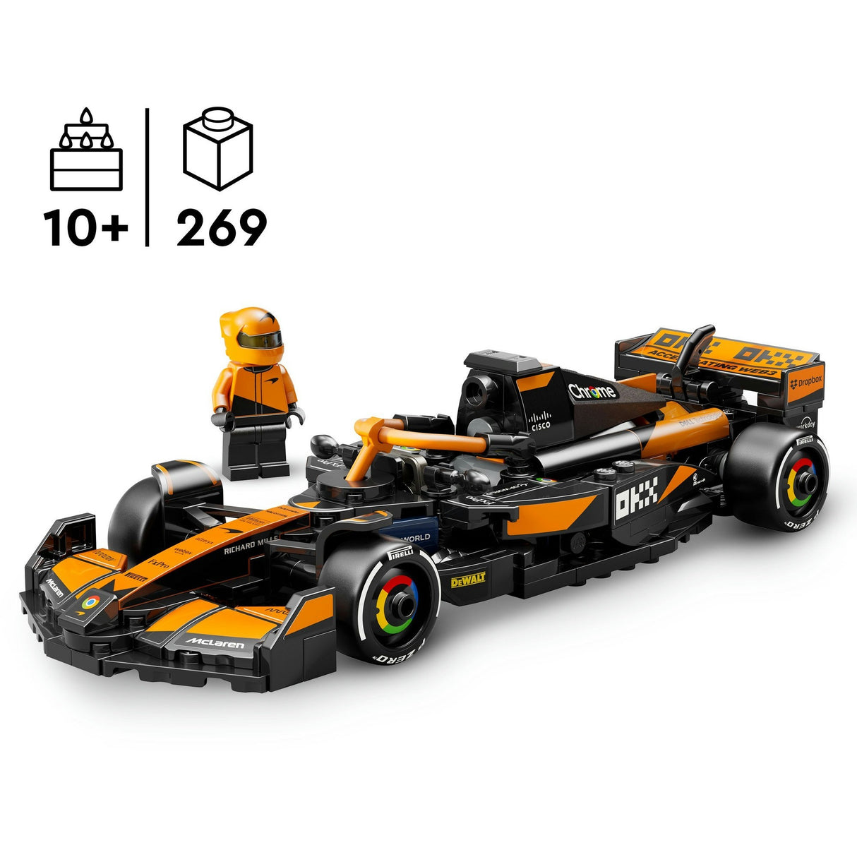 Lego Speed Champions 77251 McLaren F1 Team McL38 Rennwagen
