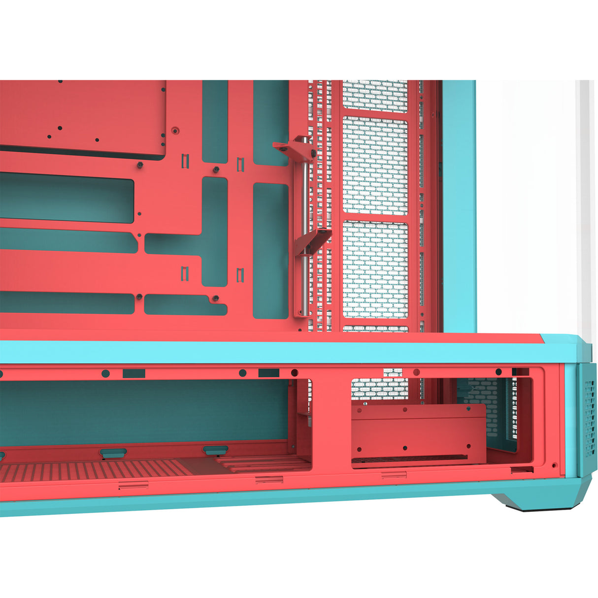Thermaltake View 600 tg Mint Strawberry Big-Tower-Gehäuse (Mint Berry | 2x USB-A | 1x USB-C | gehärtetes Glas)