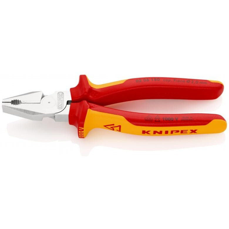 Knipex Kraft-Kombizange verchromt 180 mm - 0206180