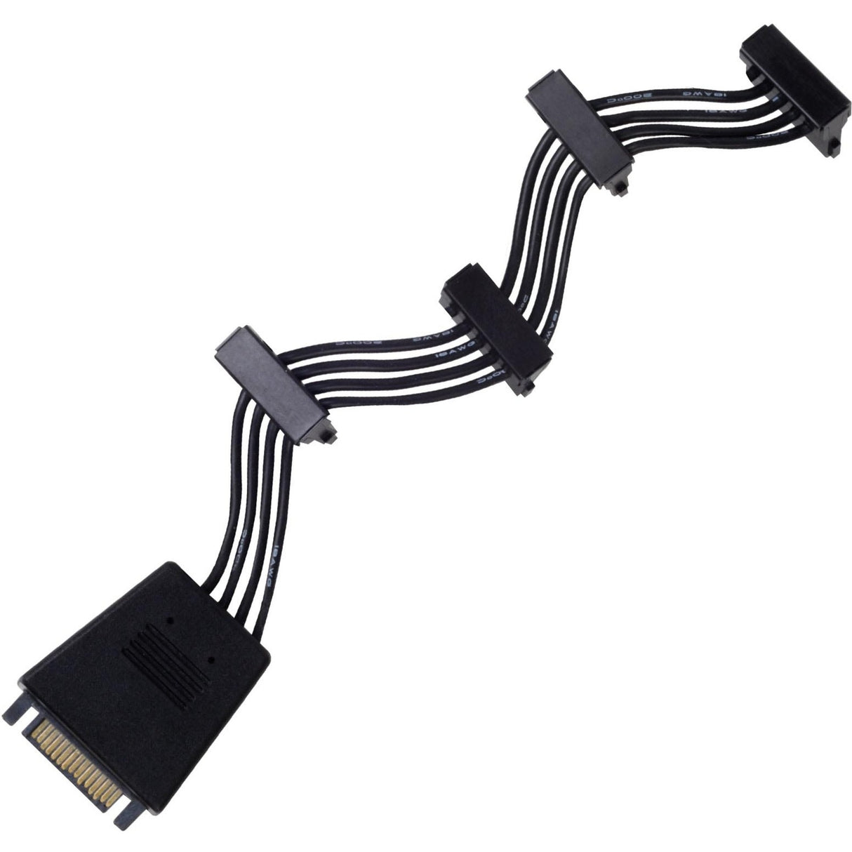 Silverstone sst-cp06-e4, 1x 15-poliges SATA > 4x 15-poliges SATA-Kabel