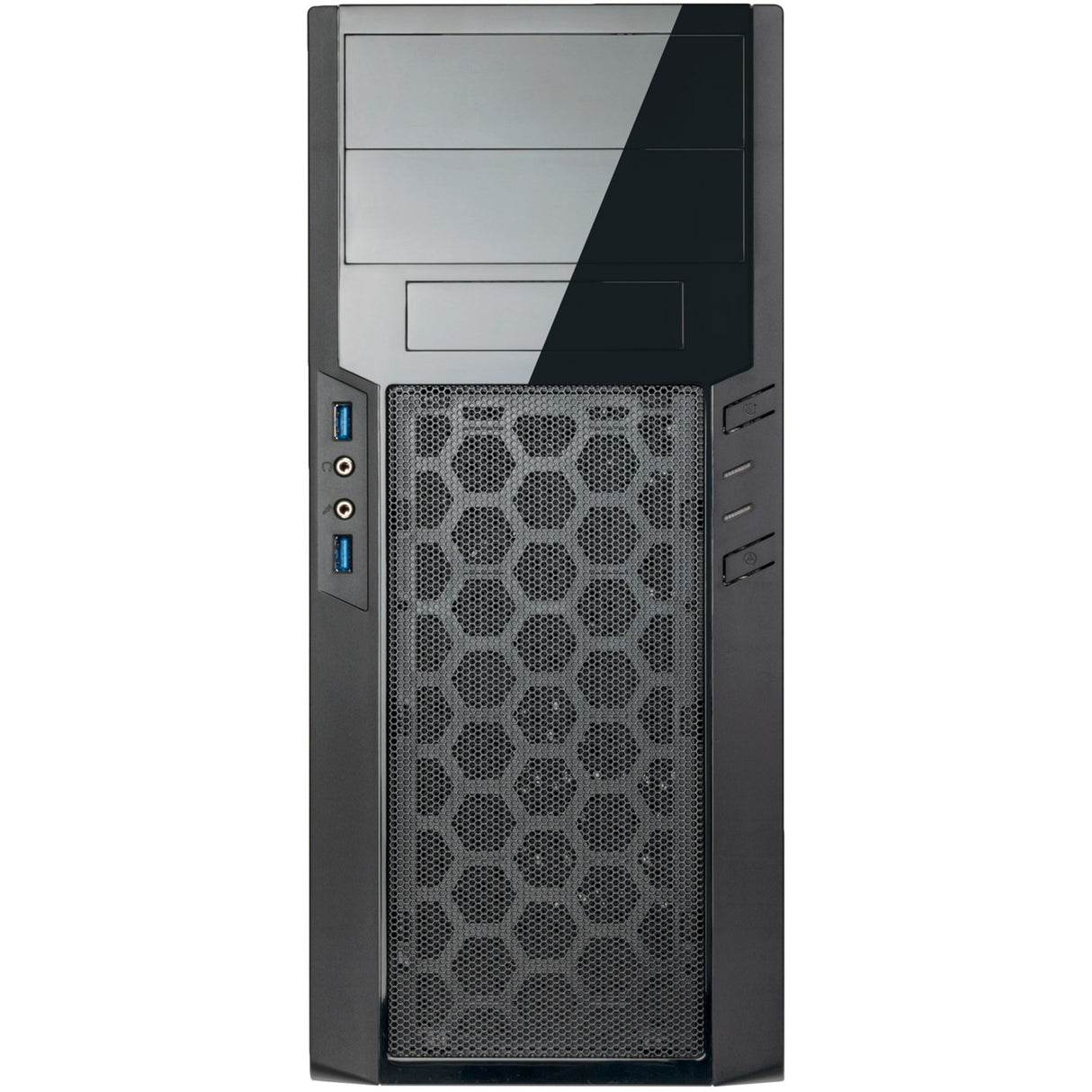 Silverstone sst-ps13b Midi-Tower-Gehäuse (schwarz | 2x USB-A)