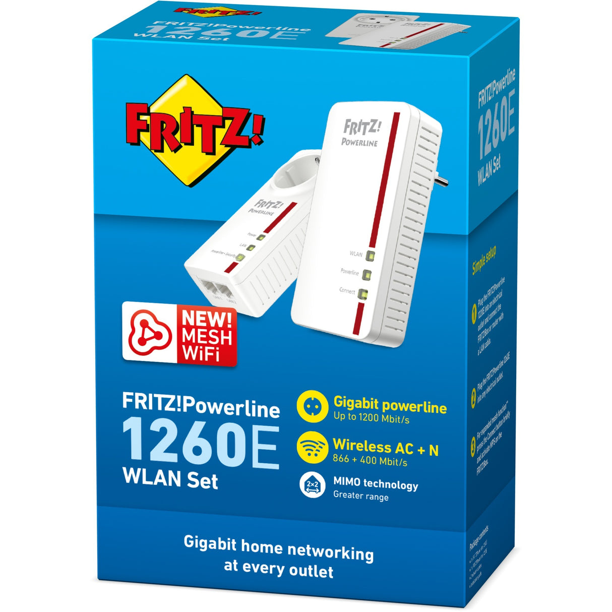 AVM Fritz! Powerline 1260E Wlan setzte internationale
