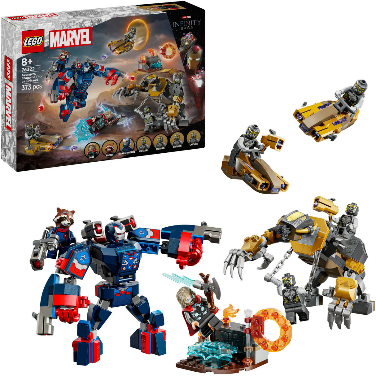 Lego Superhelden Marvel 76322 Avengers: Endspiel Thor vs. Chitauri
