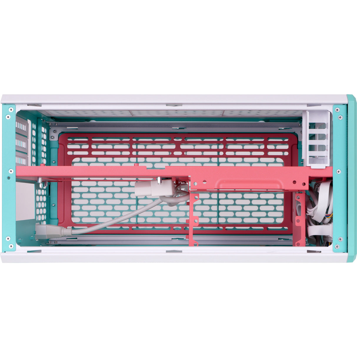 Thermaltake tr100 mint strawberry mini tower behuizing (mint bes | 2x usb-a | 1x usb-c)