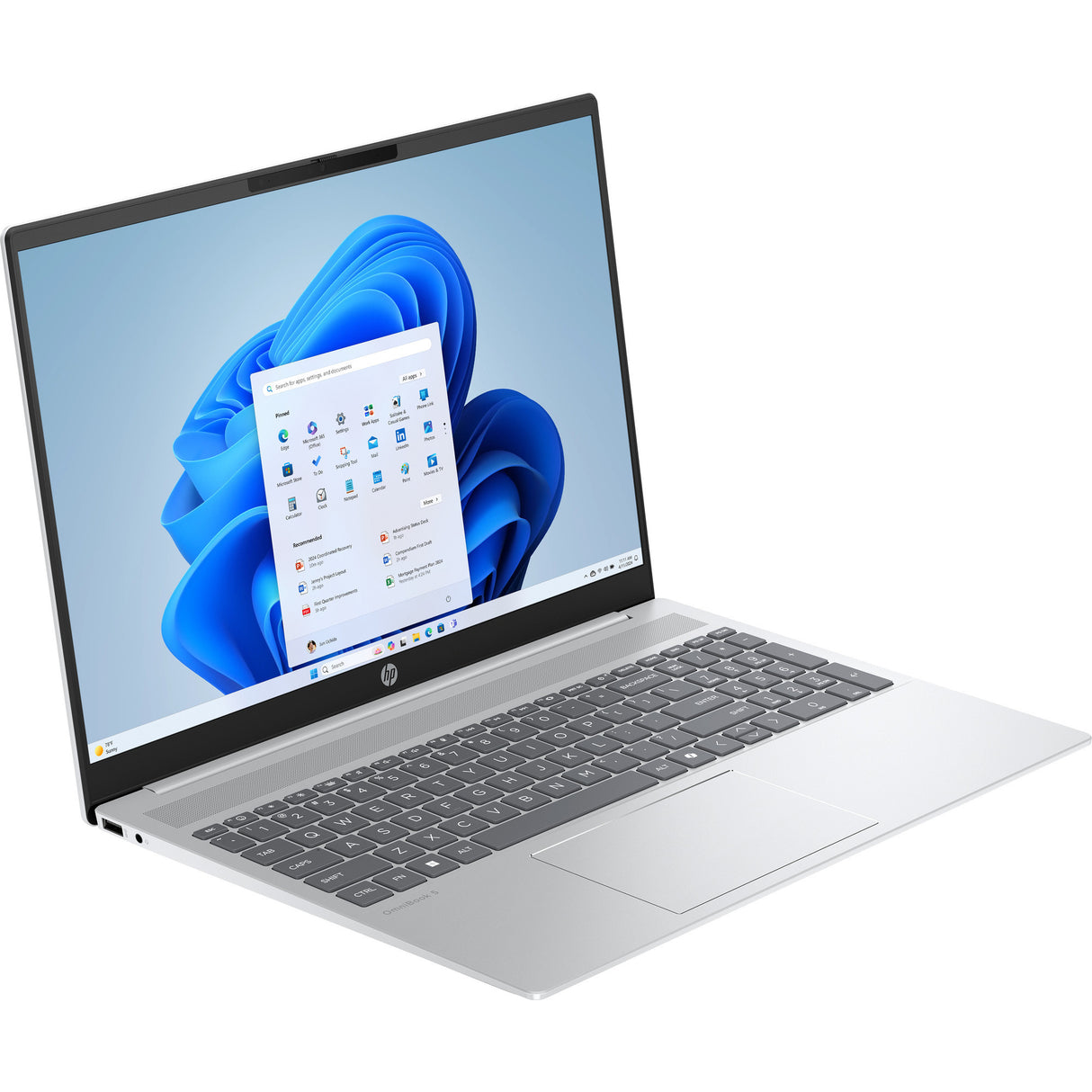 Hp omnibook 5 16-af1070nd (bq2w5ea) 16 laptop (zilver | ultra 7 255u | intel graphics | 16 gb | 512 gb ssd)