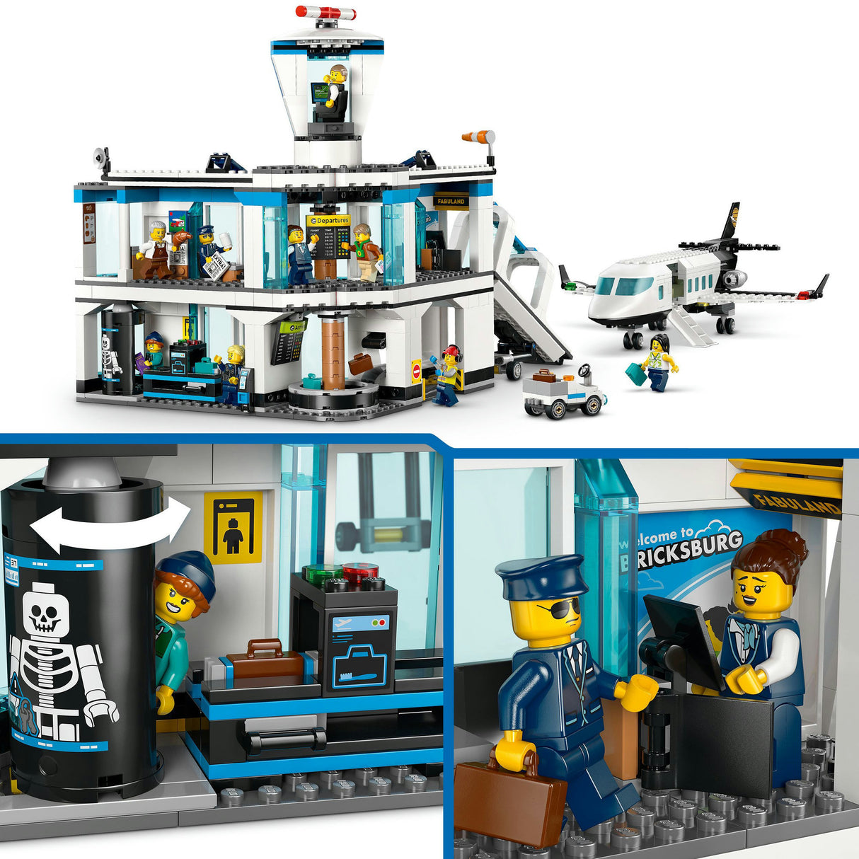 Lego City – Flughafen mit Flugzeugbauspielzeug (60502)