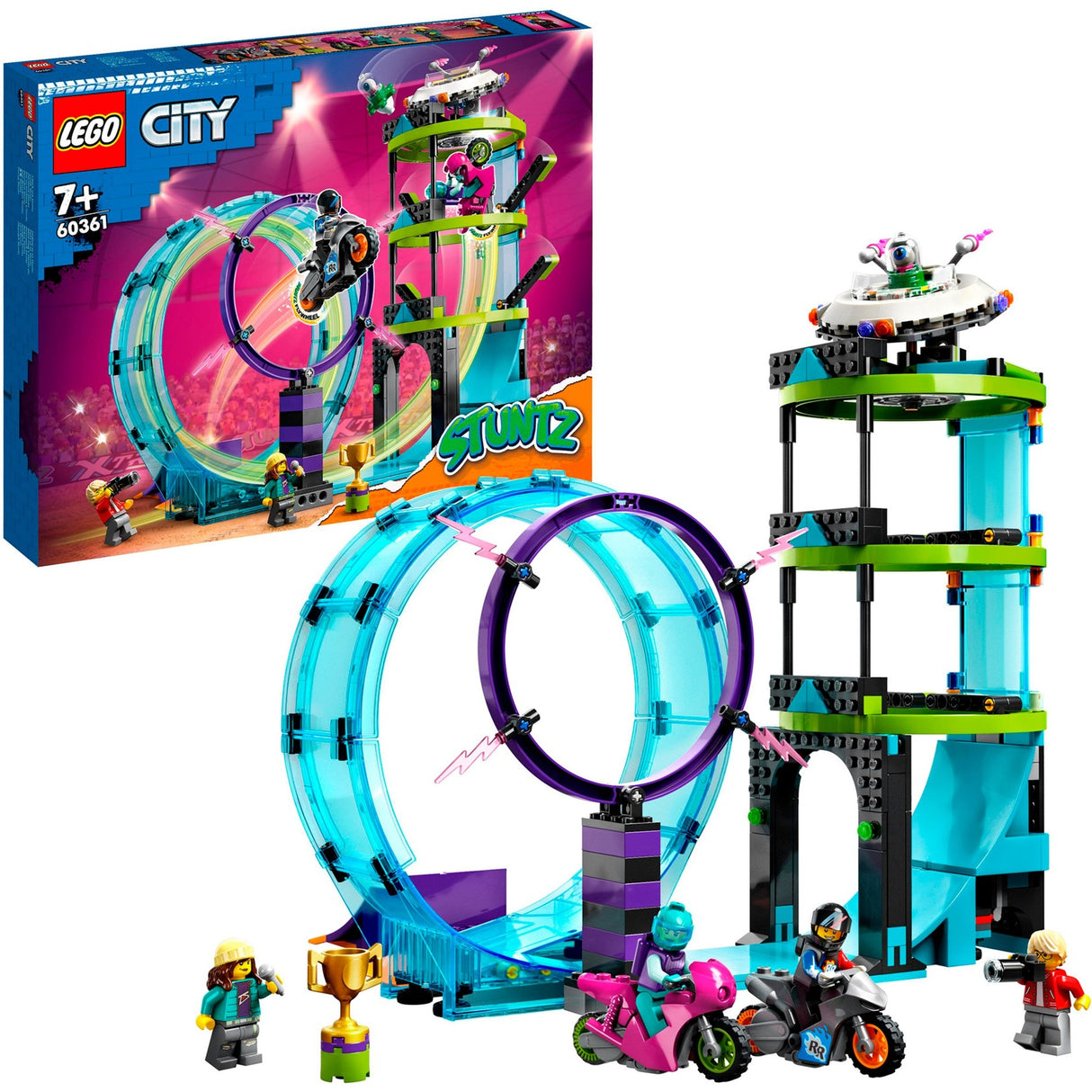 Lego City – Ultimative Stuntfahrer-Challenge, Konstruktionsspielzeug (60361)