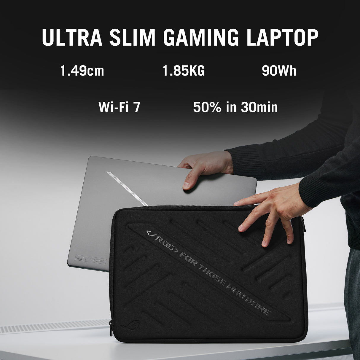 Asus rog zephyrus g16 gu605cm-qr026w 16 gaming laptop (donkergrijs | ultra 9 285h | rtx 5060 | 16 gb | 1 tb ssd)