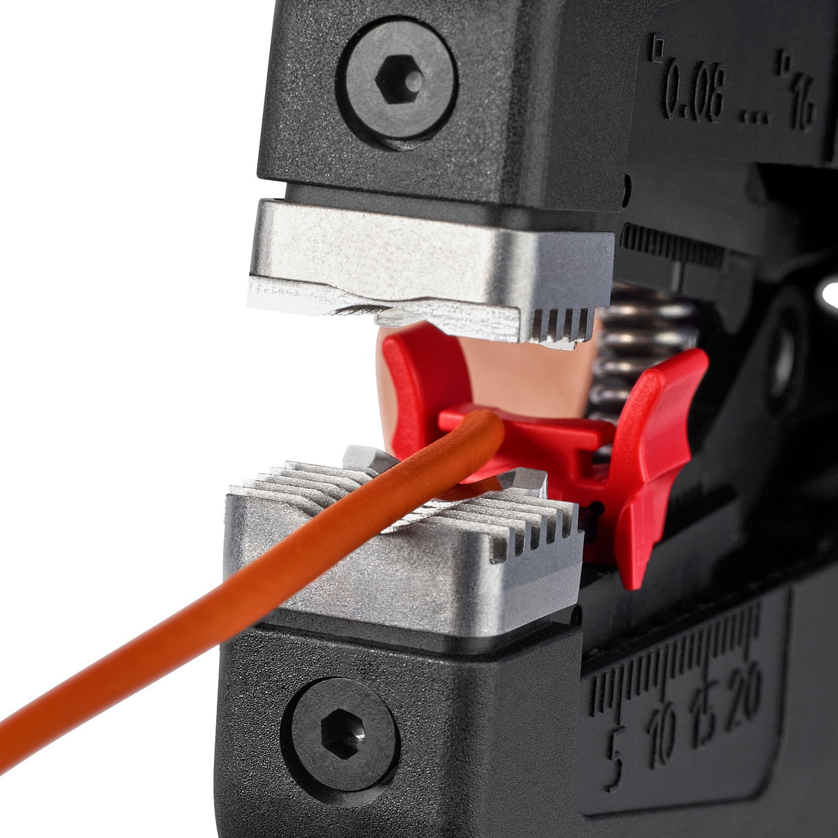 Automatische Abisolierzange von Knipex | Länge 195 mm | 0,08-16 (awg 28-5) mm² | 1 Stück - 12 52 195 - 12 52 195