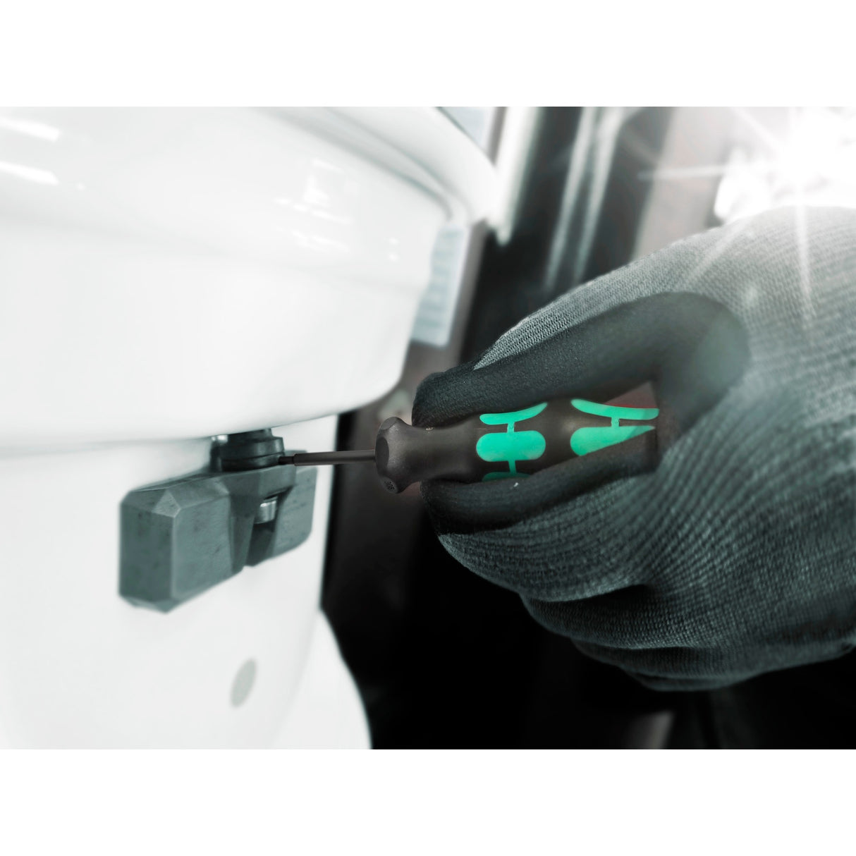 Wera 7440 41 42 Kraftform Drehmomentschraubendreher-Set 0,3-6,0 nm (schwarz grün, 27-teilig, mit Rapidaptor Schnellspannbohrfutter)