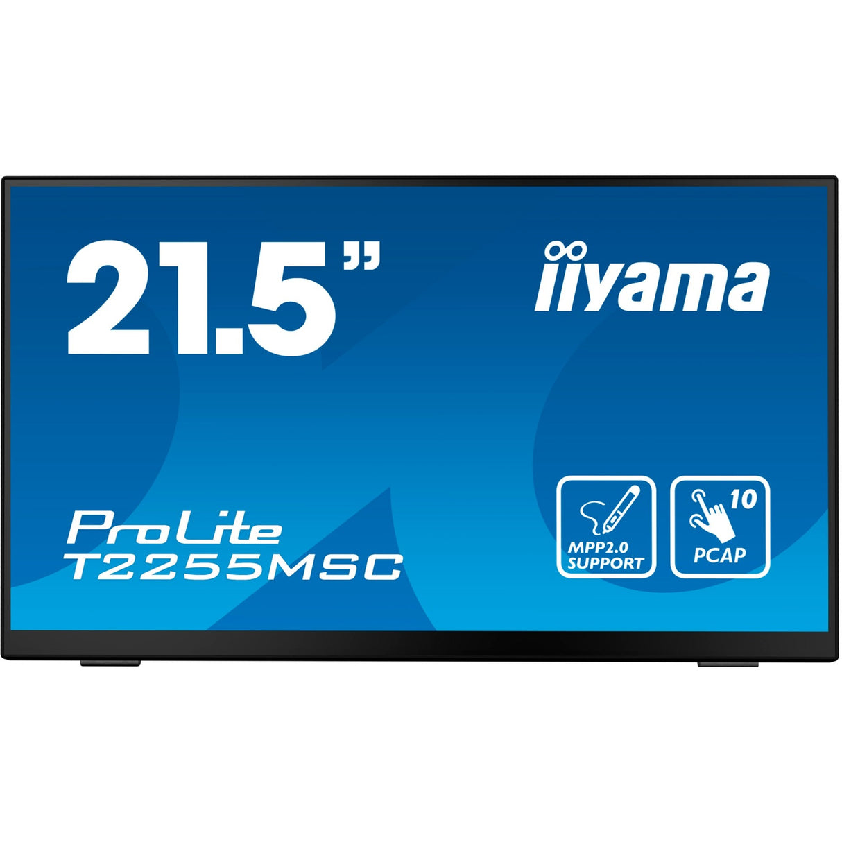 Iiyama prolite t2255msc-b1 21,5 Monitor (schwarz, HDMI, Display Port, 2x USB-A)
