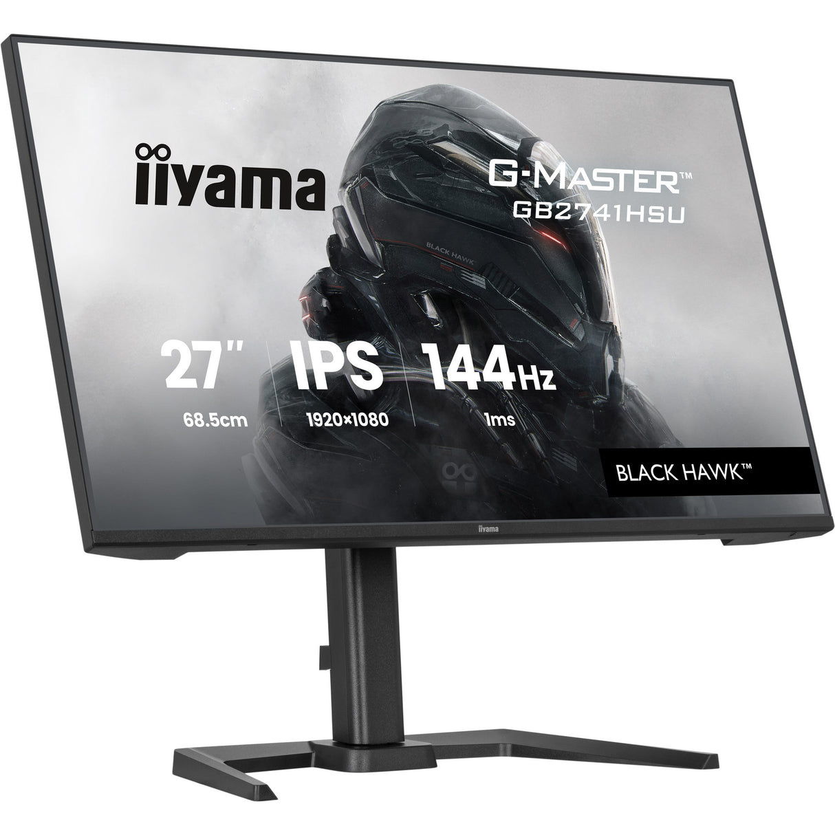 Iiyama G-Master Black Hawk GB2741HSU-B1 27 Gaming-Monitor (schwarz, HDMI, DisplayPort, 2x USB-A, USB-B, 144 Hz)