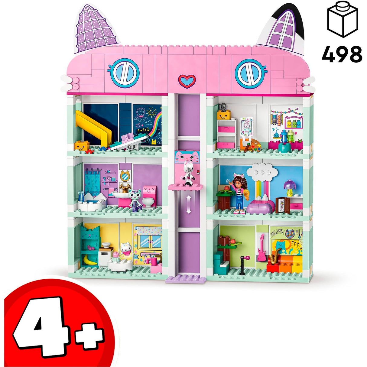 Lego Gabbys Puppenhaus, Gabbys Puppenhaus, Spielzeug, Spielzeug mit 4 Minifiguren und Zubehör für Kinder ab 4 Jahren – 10788