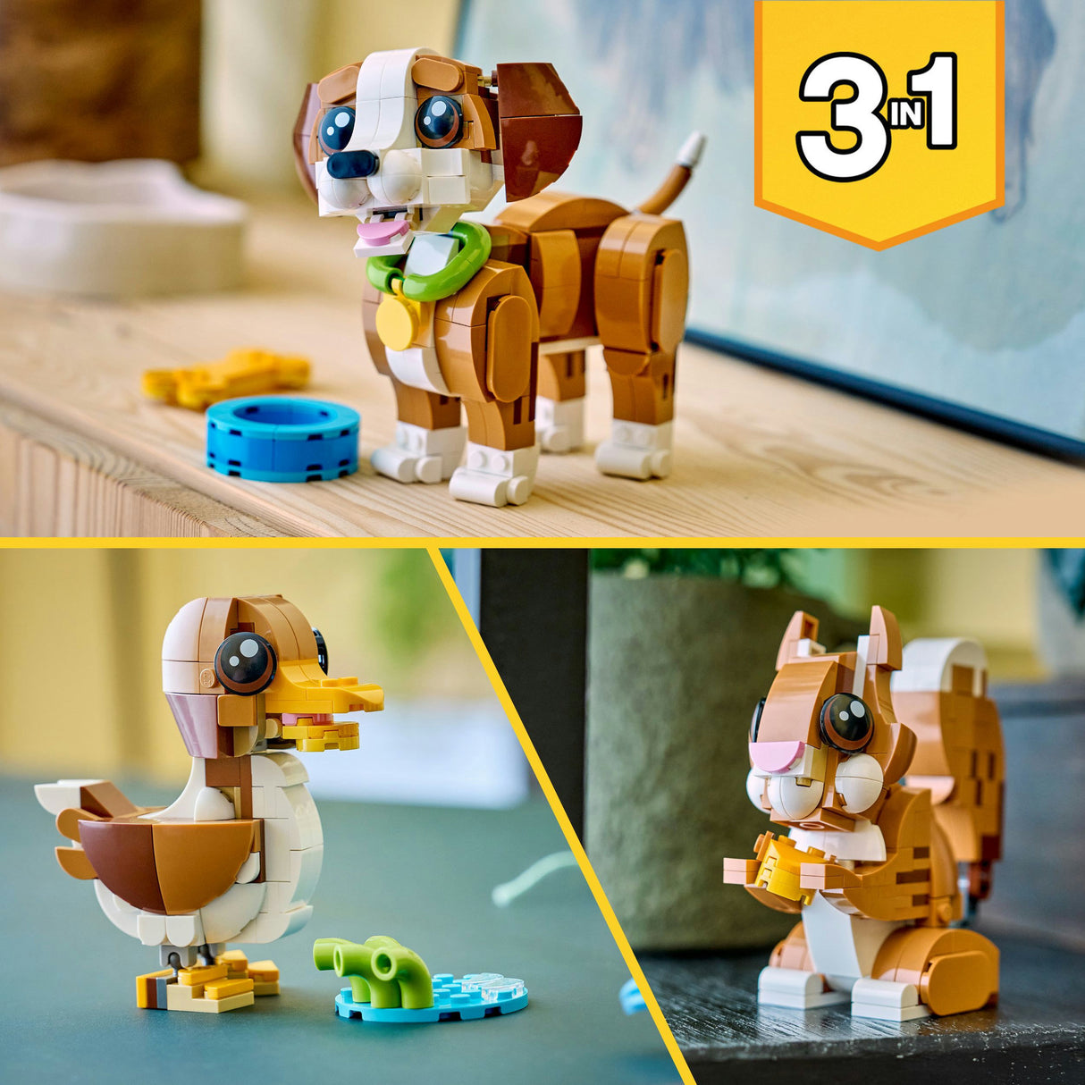 Lego Creator 31382 süßer tierischer verspielter Welpe