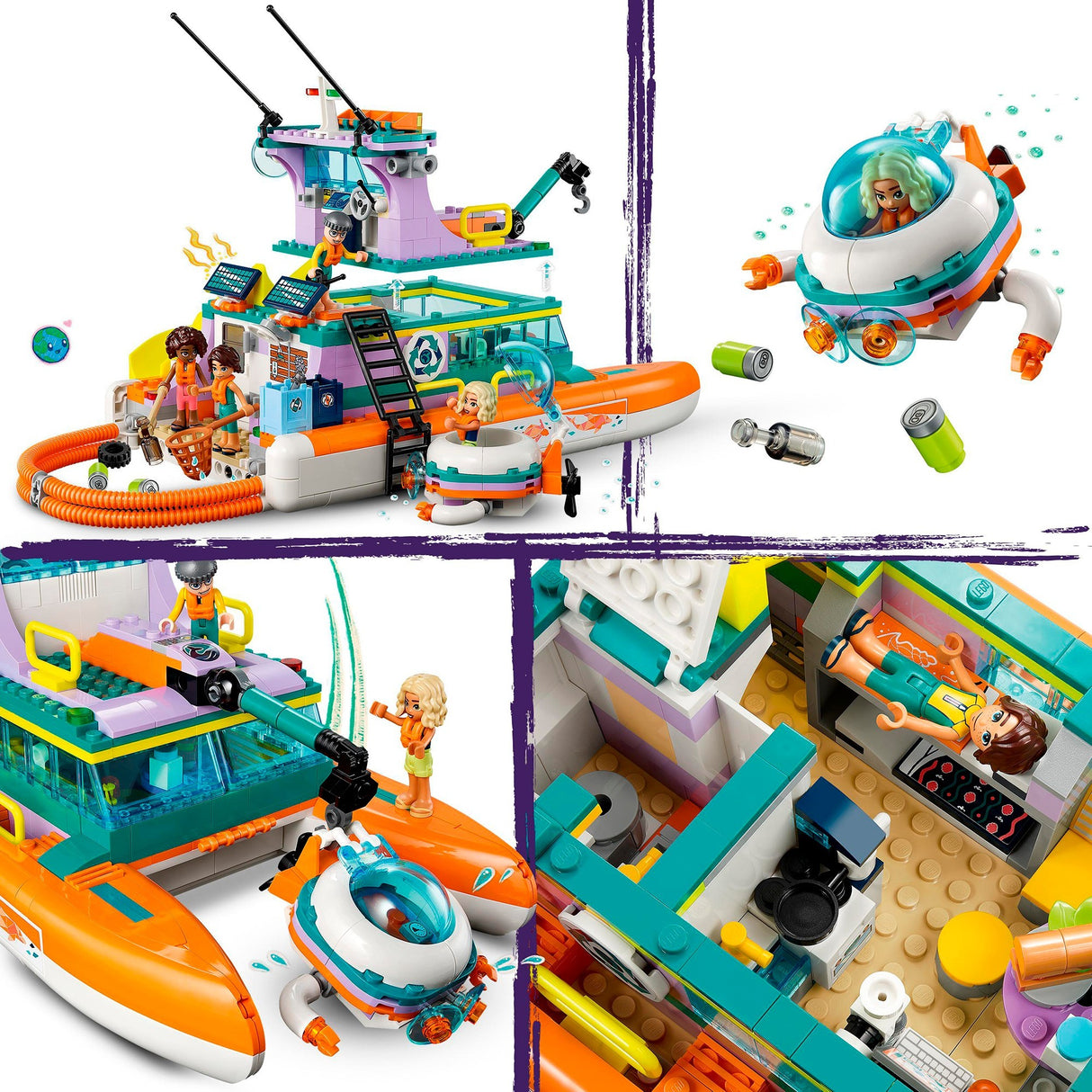 Lego Friends – Bauspielzeug Seenotrettungsboot (41734)