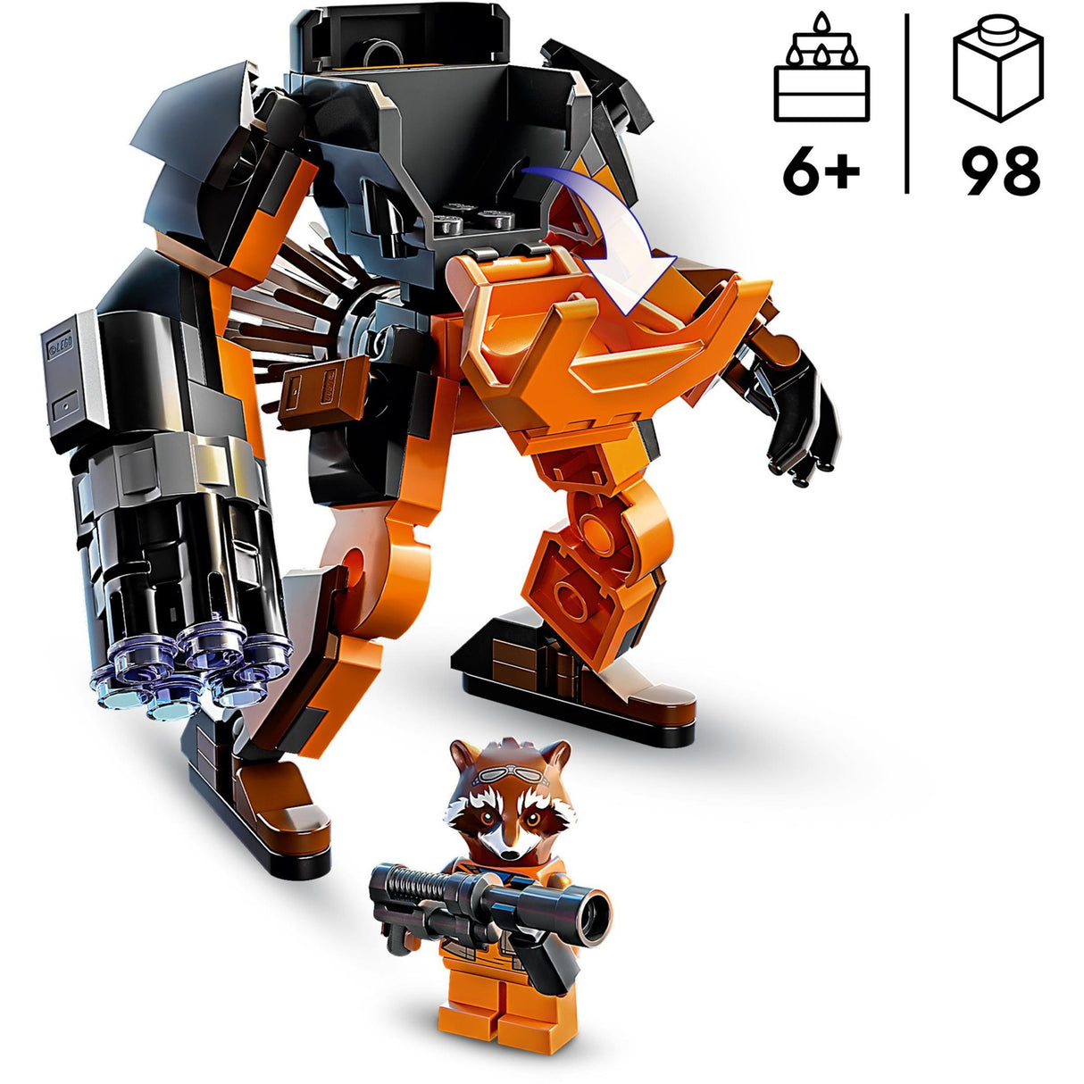 Lego Marvel – Raketen-Mech-Rüstungsbauspielzeug (76243)