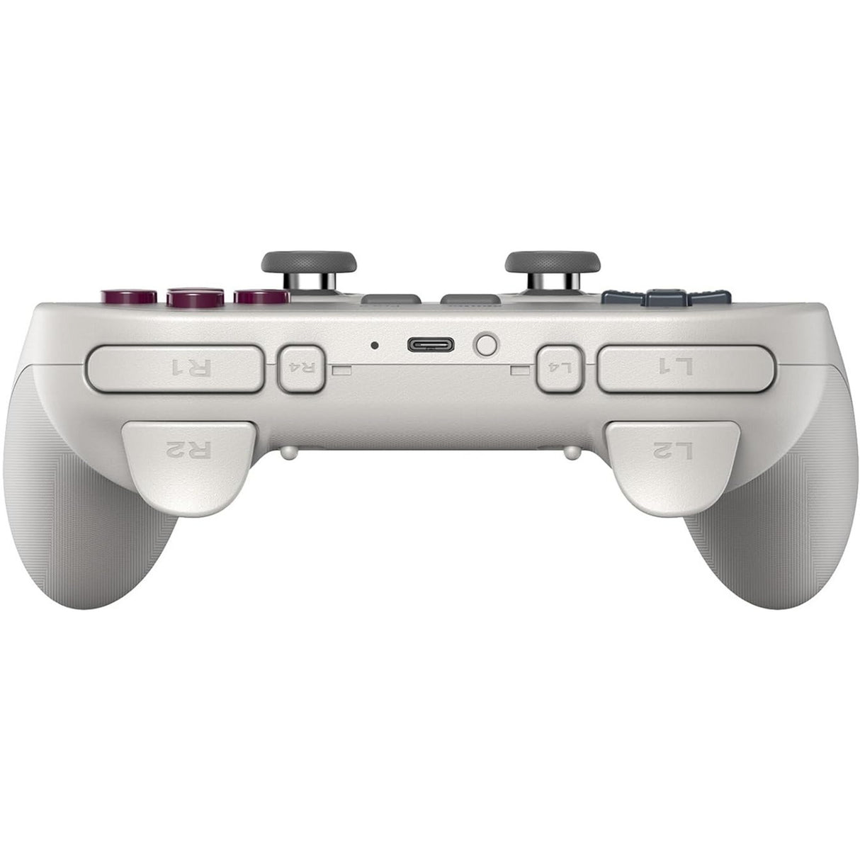 8bitdo pro 3 Bluetooth-Gamepad (hellgrau rot, Switch 1 2, PC, Android, 2,4 GHz Bluetooth USB)
