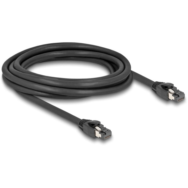 Delock Netzwerkkabel S FTP, RJ-45 mit Cat.8.1 (schwarz, 3 Meter)