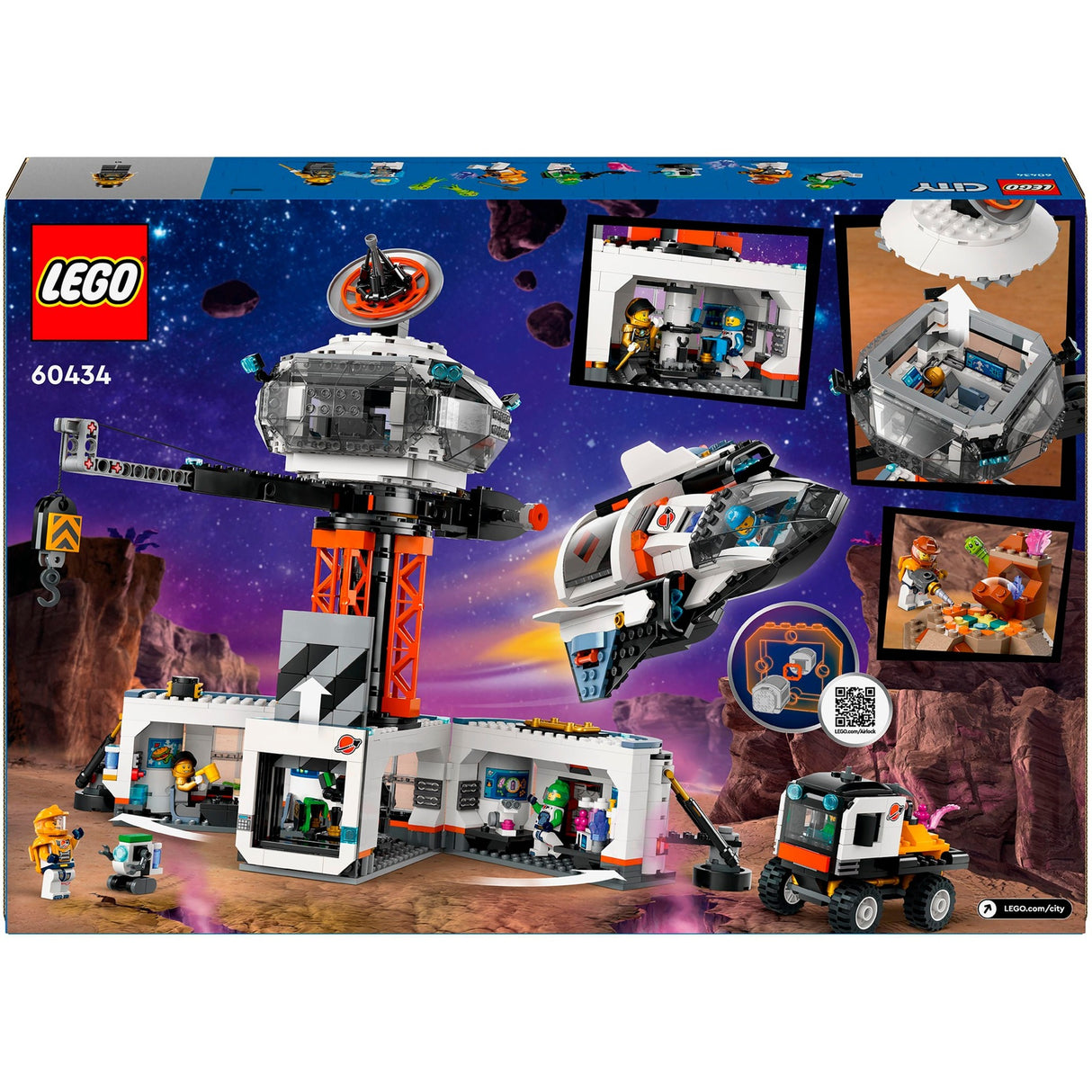 Lego Lego City 60434 Ruth Basis und Raketet Labrics Plattform