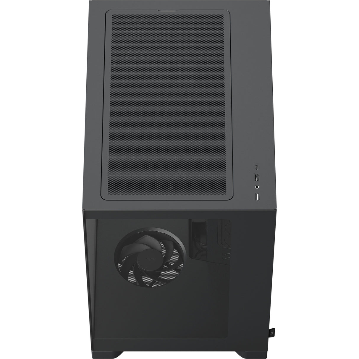 Fractal design pop 2 vision midi tower behuizing (zwart | 1x usb-a | 1x usb-c | tempered glass)