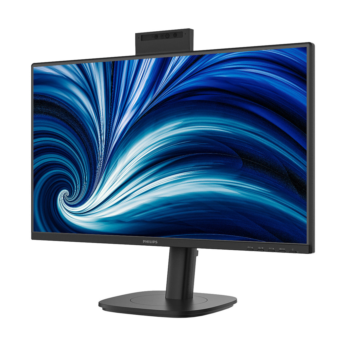 Philips 24b2n3200jh 00 23.8 monitor (zwart, vga, hdmi, displayport, usb-c, webcam, 120 hz)