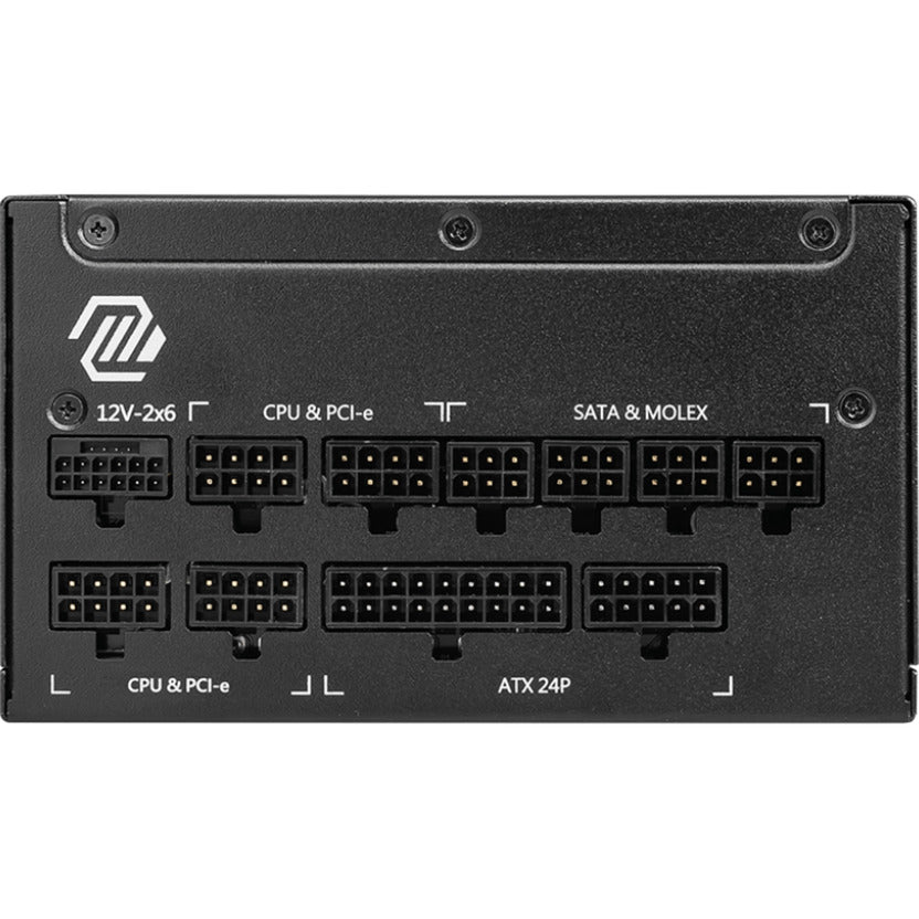 MSI Mag A1250GL PCIe5 Modulares 1250-Watt-Netzteil (schwarz, 1x 12V-2x6, 4x PCIe)