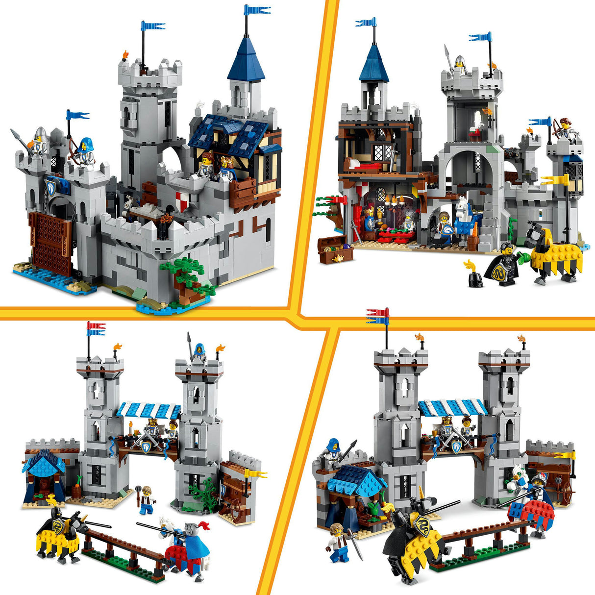 Lego® creator 3in1 medieval castle with knights on horseback - 31168