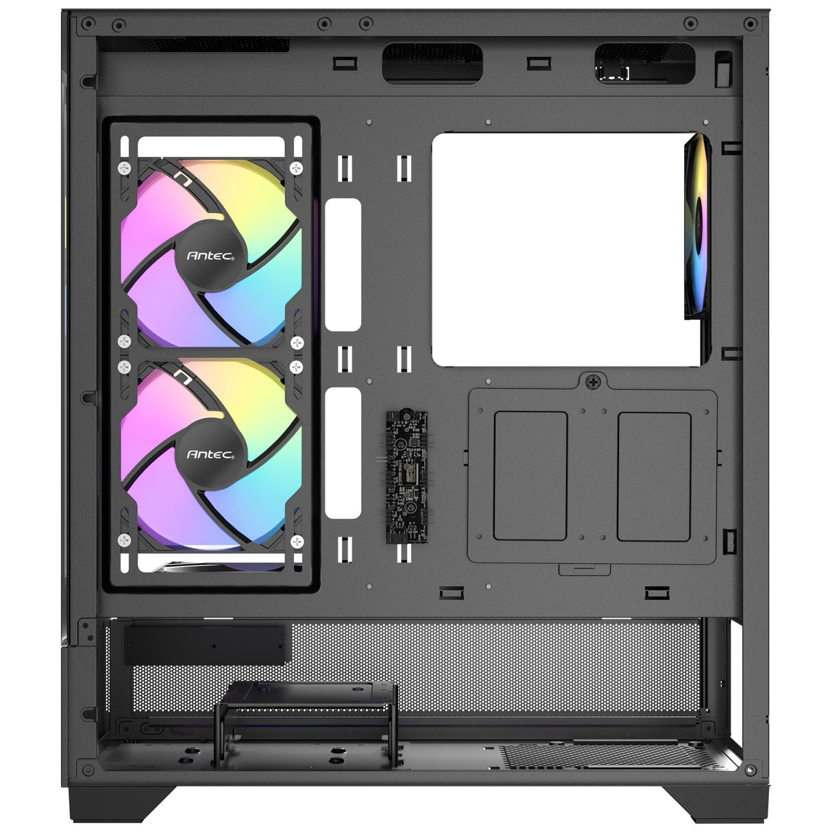 Antec cx700 argb Midi-Tower-Gehäuse (schwarz | 1x USB-A | 1x USB-C | gehärtetes Glas)