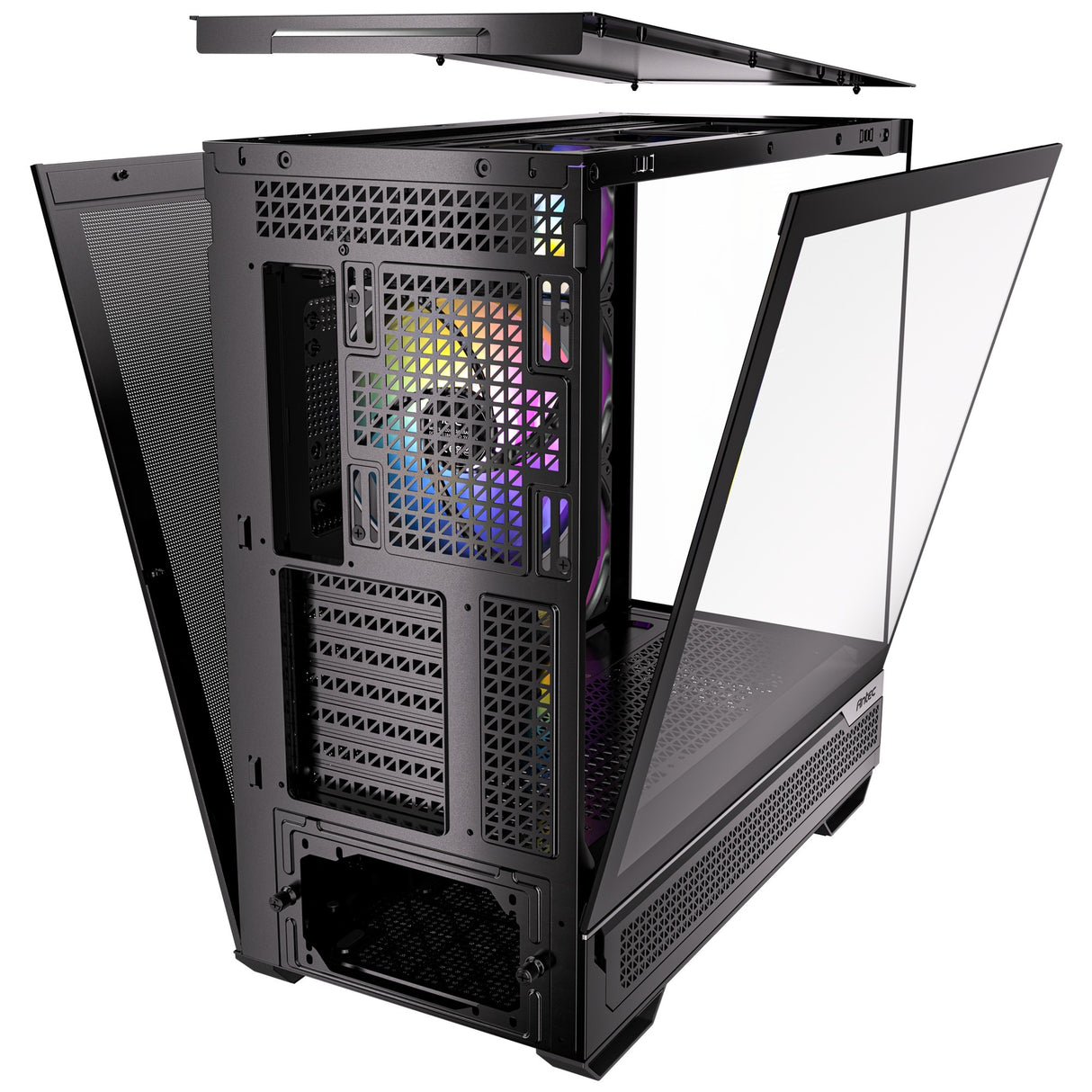 Antec c7 argb Midi-Tower-Gehäuse (schwarz | 2x USB-A | 1x USB-C | gehärtetes Glas)