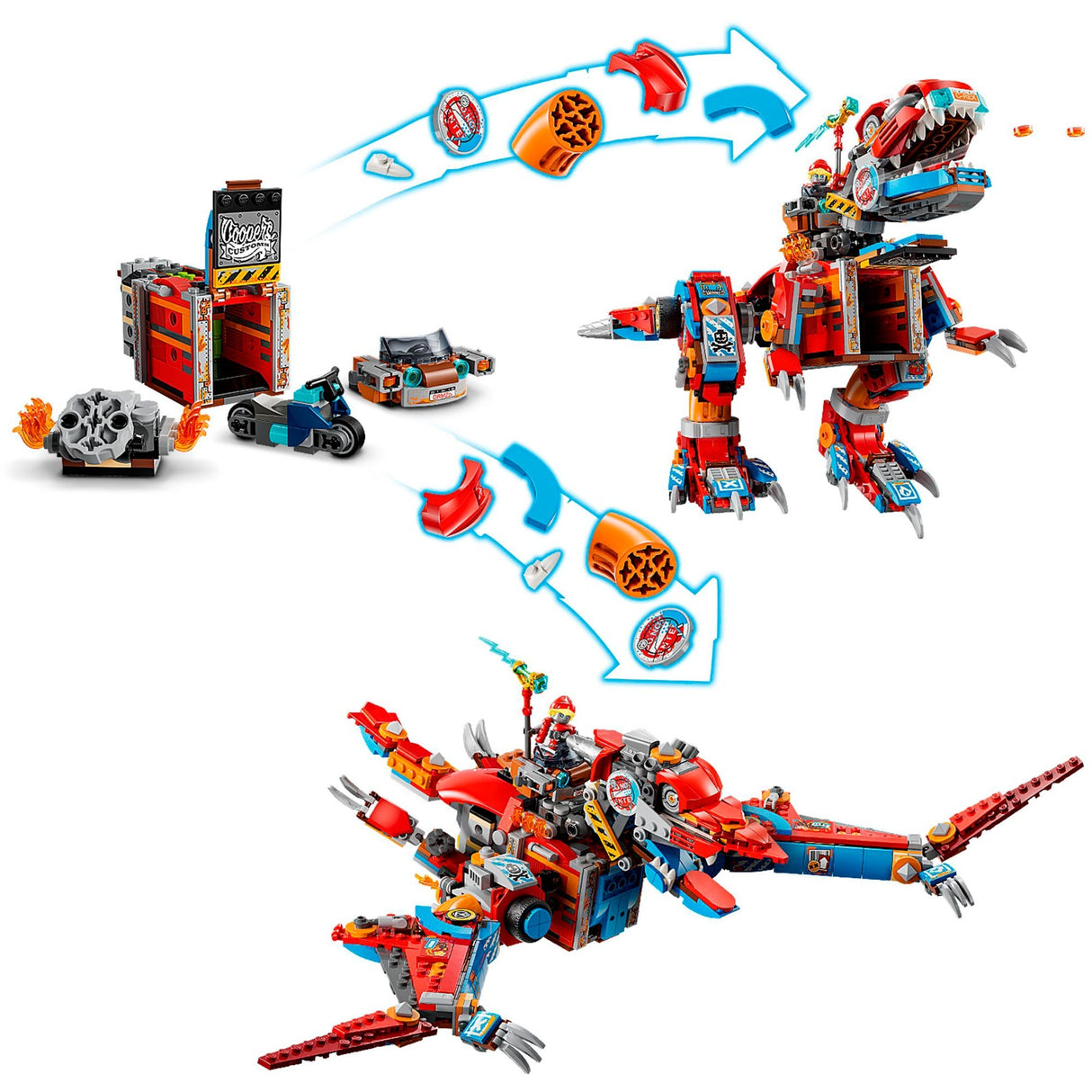 Lego Dreamzzz 71484 Coopers Roboter-Dinosaurier c. rex