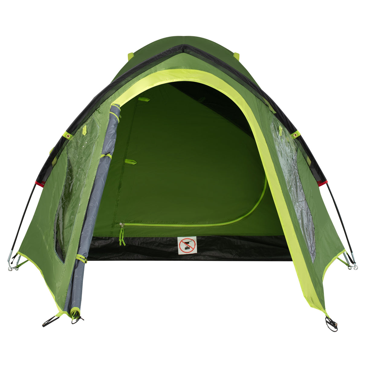 Coleman darwin 2 plus blackout tent – 2 persoons koepeltent - blackout bedroom technology – met luifel - groen