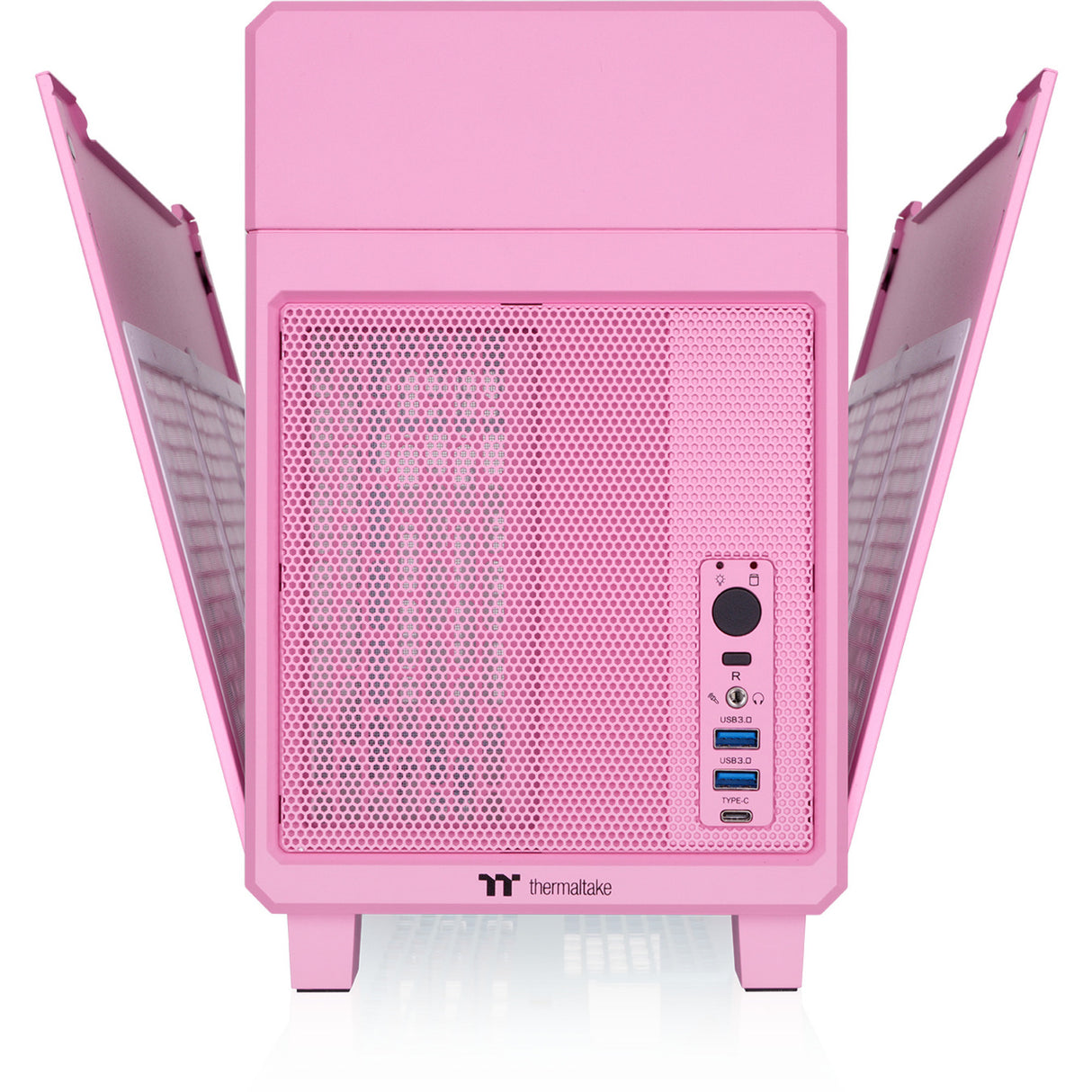 Thermaltake tr100 bubble pink mini tower behuizing (pink | 2x usb-a | 1x usb-c)