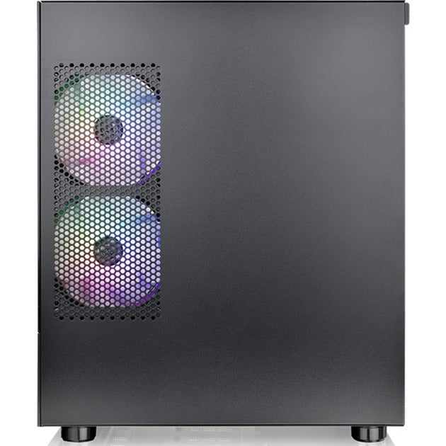 Thermaltake view 170 tg argb mini tower behuizing (zwart | 2x usb-a | rgb | tempered glass)